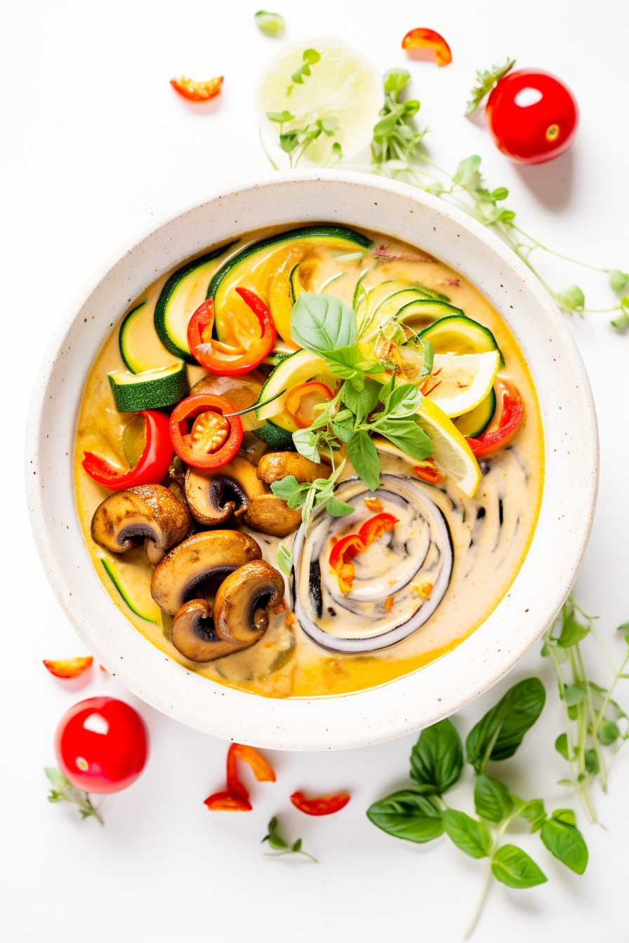 Keto Vegan Thai Lemongrass Coconut Curry