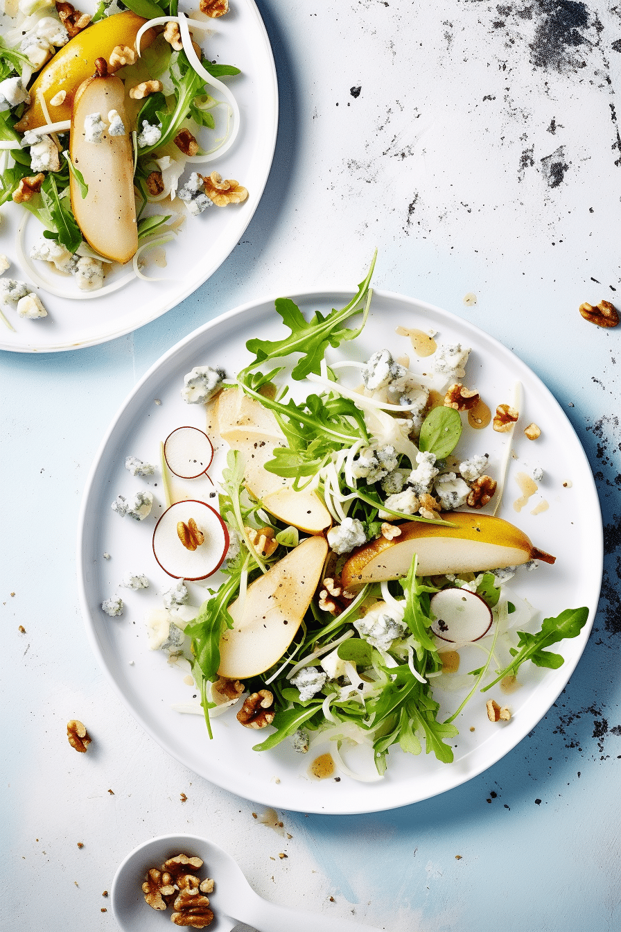 Keto Walnut and Blue Cheese Salad with Pear Ready to Serve