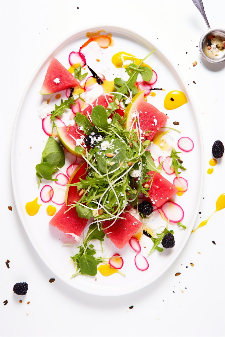 Ingredients for Keto Watermelon Salad