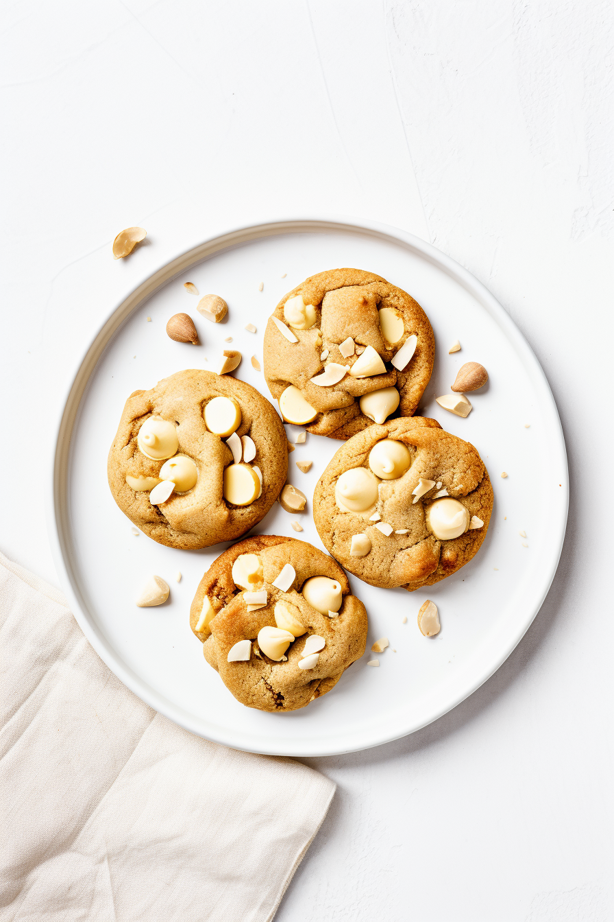 Ingredients for Keto White Chocolate Macadamia Nut Cookies