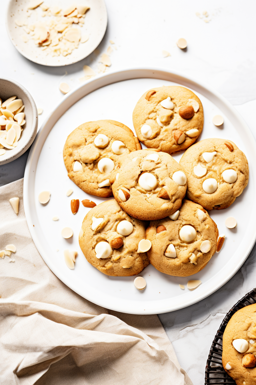Keto White Chocolate Macadamia Nut Cookies