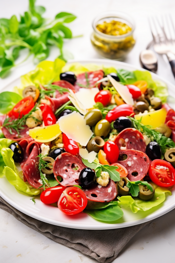 Discover the Best LowCarb Antipasto Salad with Italian Vinaigrette