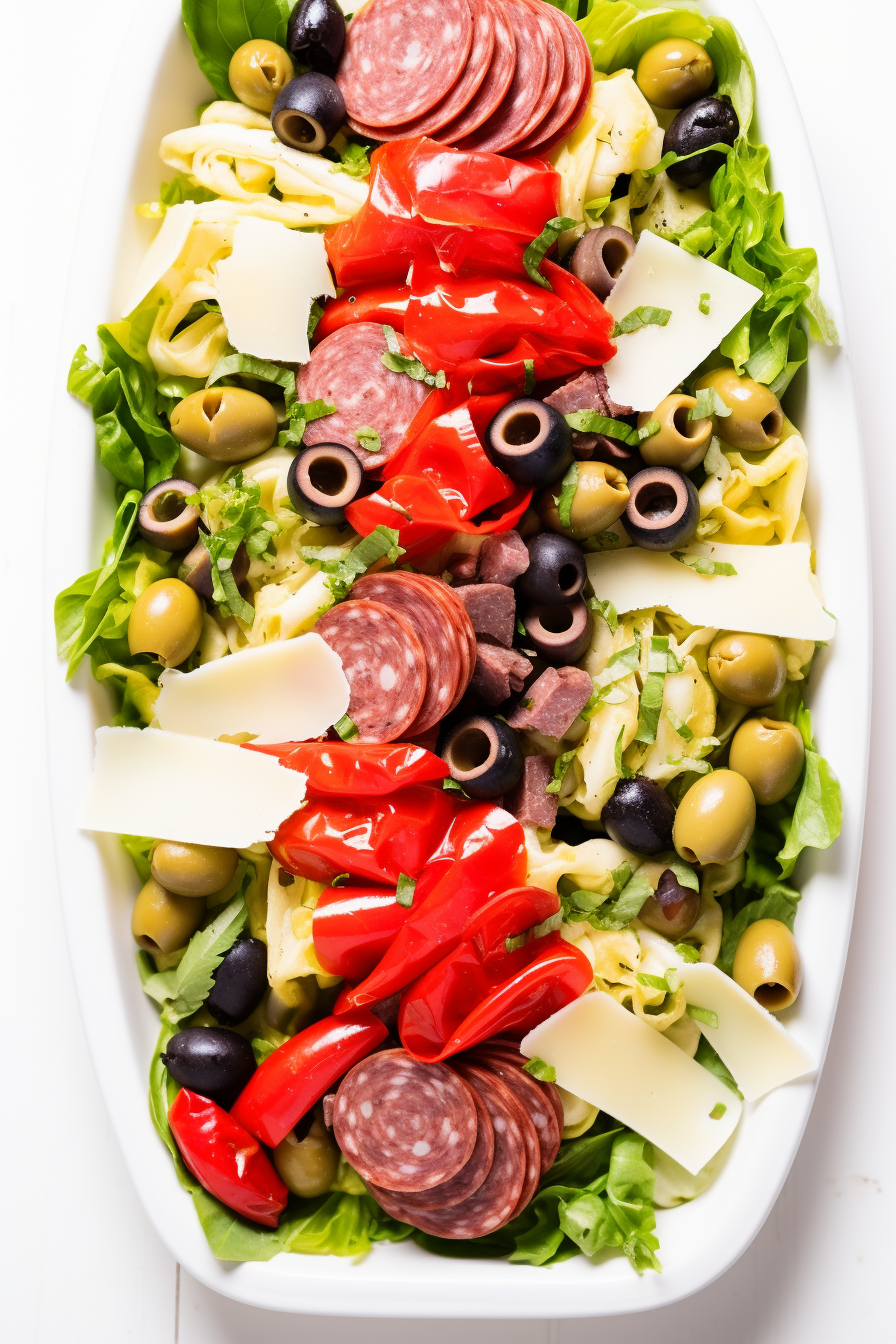 Ingredients for Low-Carb Antipasto Salad
