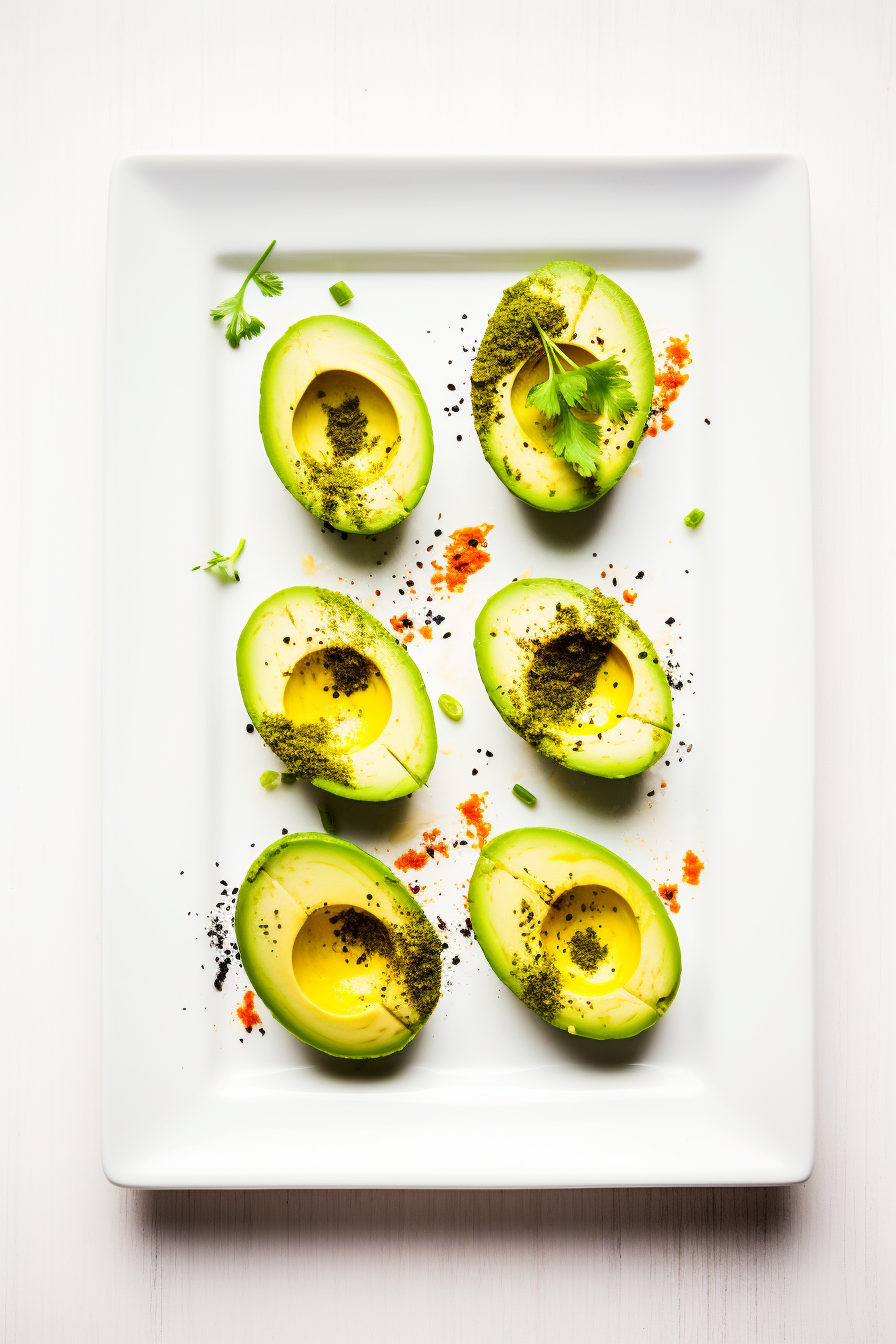 Ingredients for Low-Carb Baked Avocado Egg Boats