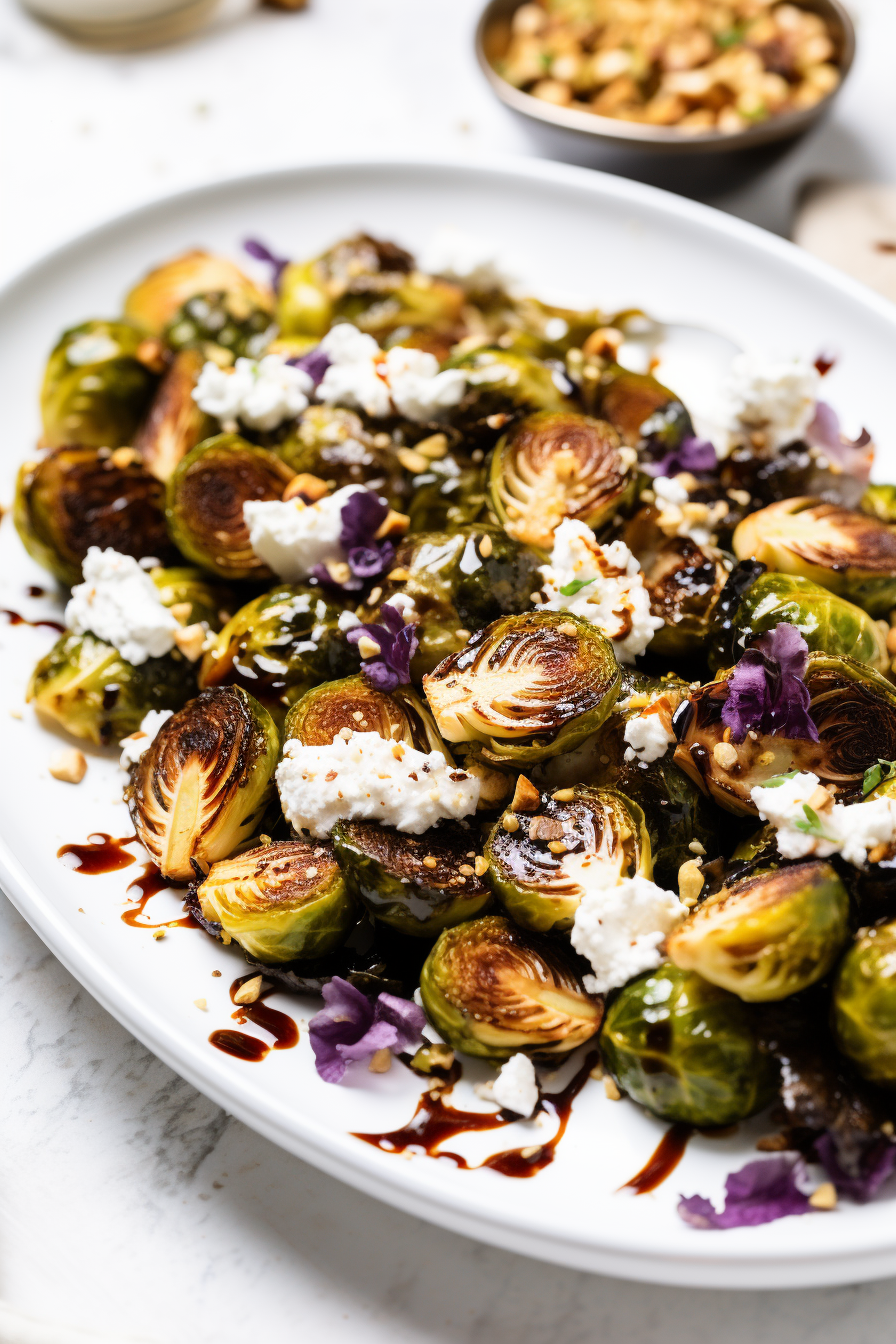 Roasted Low-Carb Balsamic and Fig Brussels Sprouts