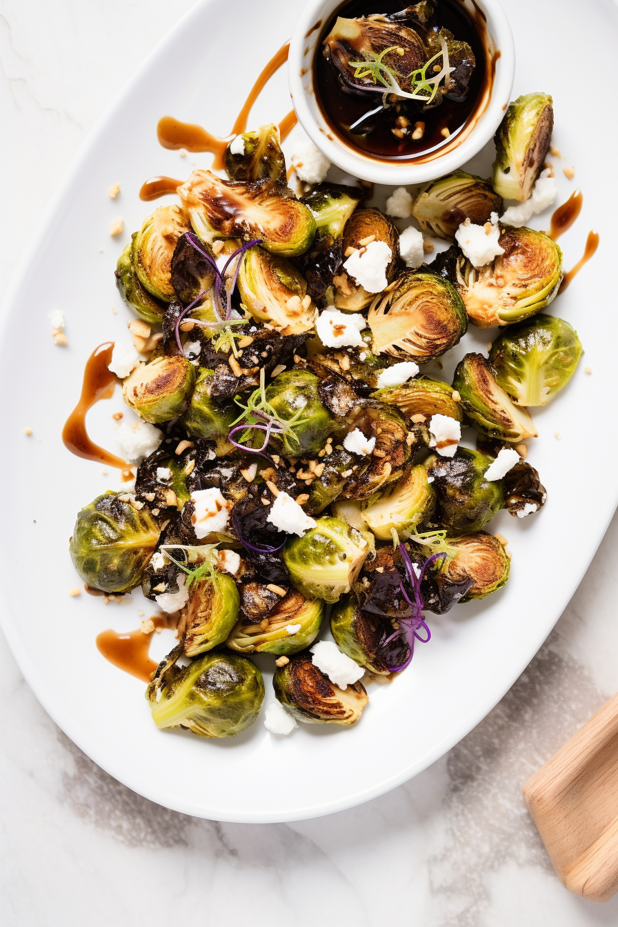 Preparing Low-Carb Balsamic and Fig Roasted Brussels Sprouts