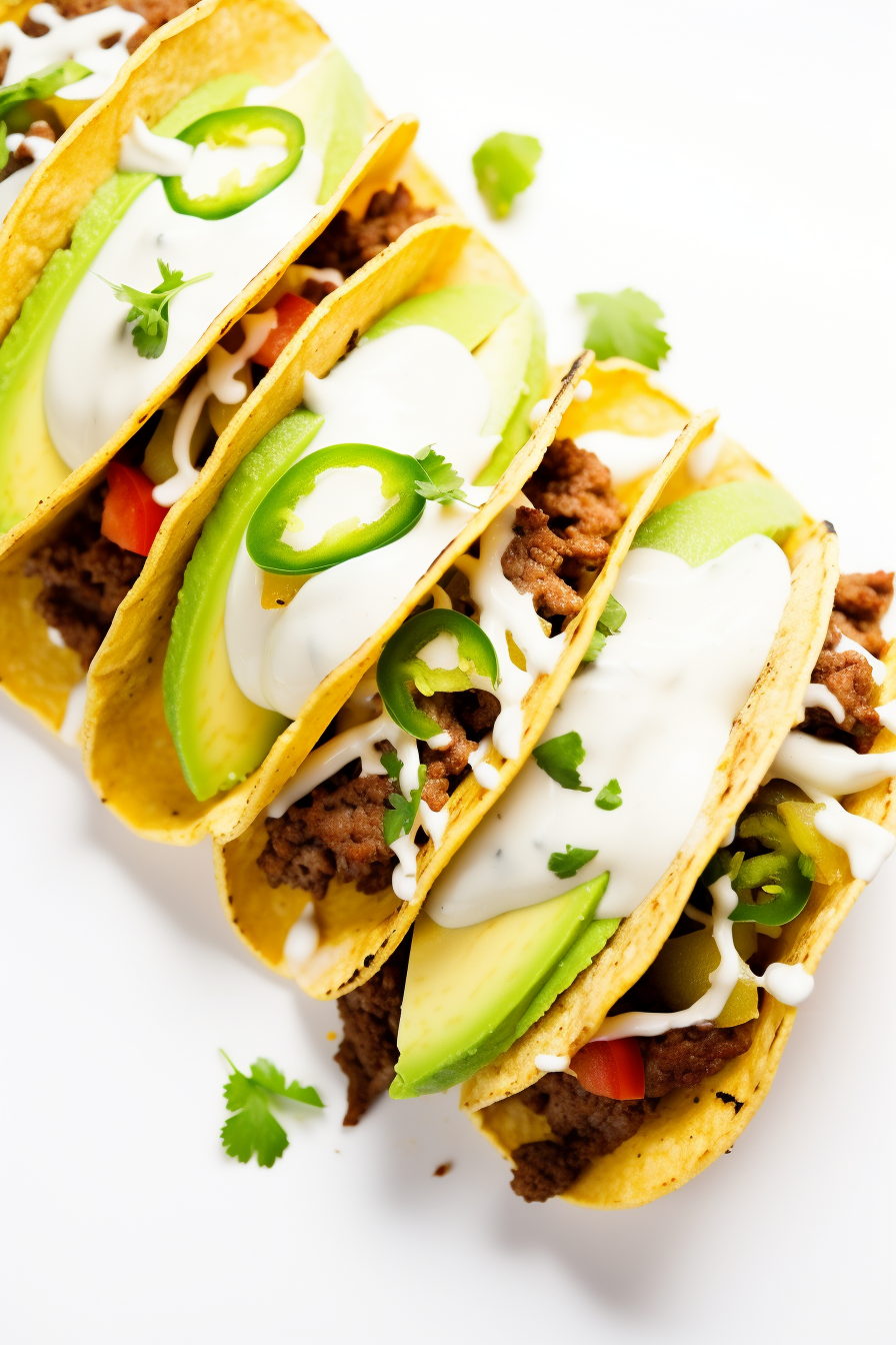 Assembling Keto Beef Tacos