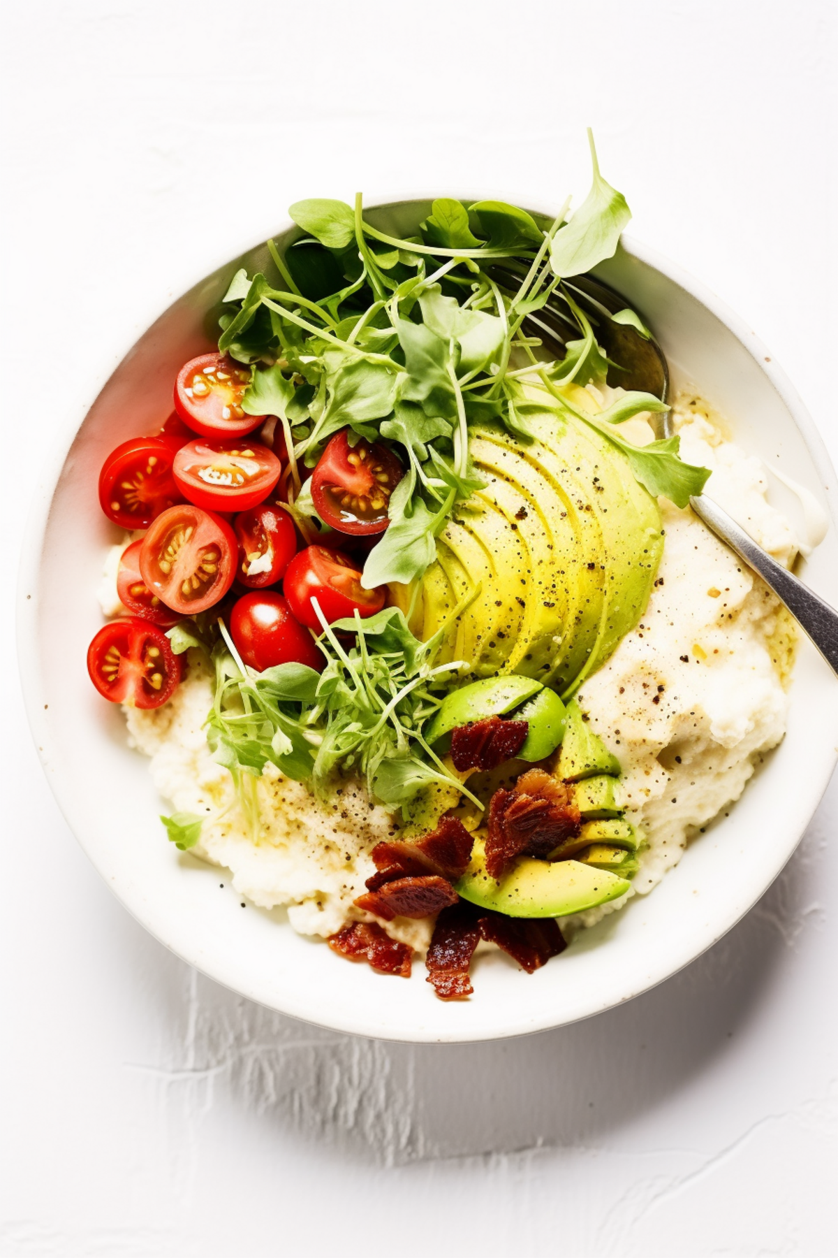 Low-Carb Breakfast Burrito Bowl with Cauliflower Rice_001