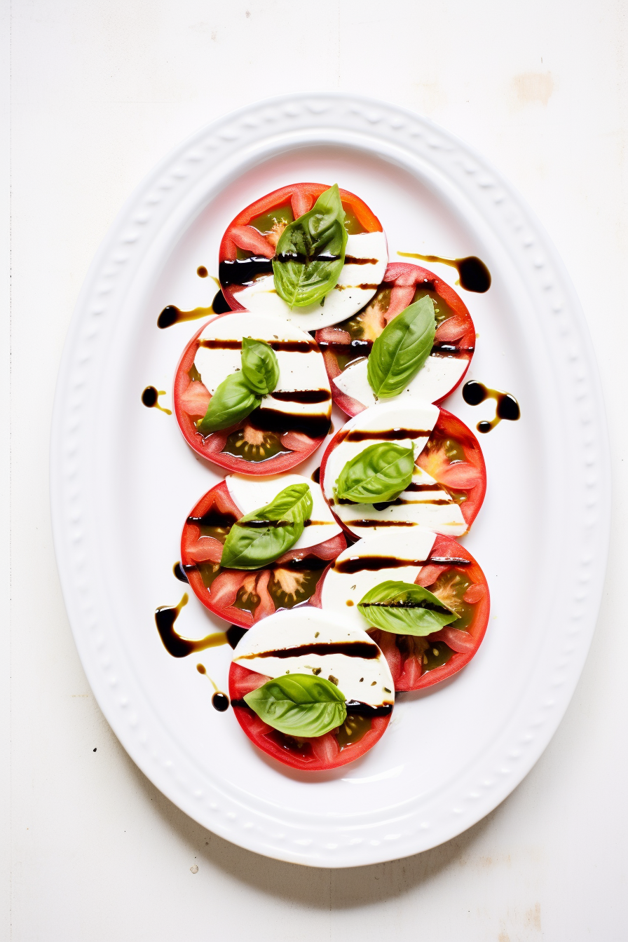 Low-Carb Caprese Salad with Balsamic Reduction