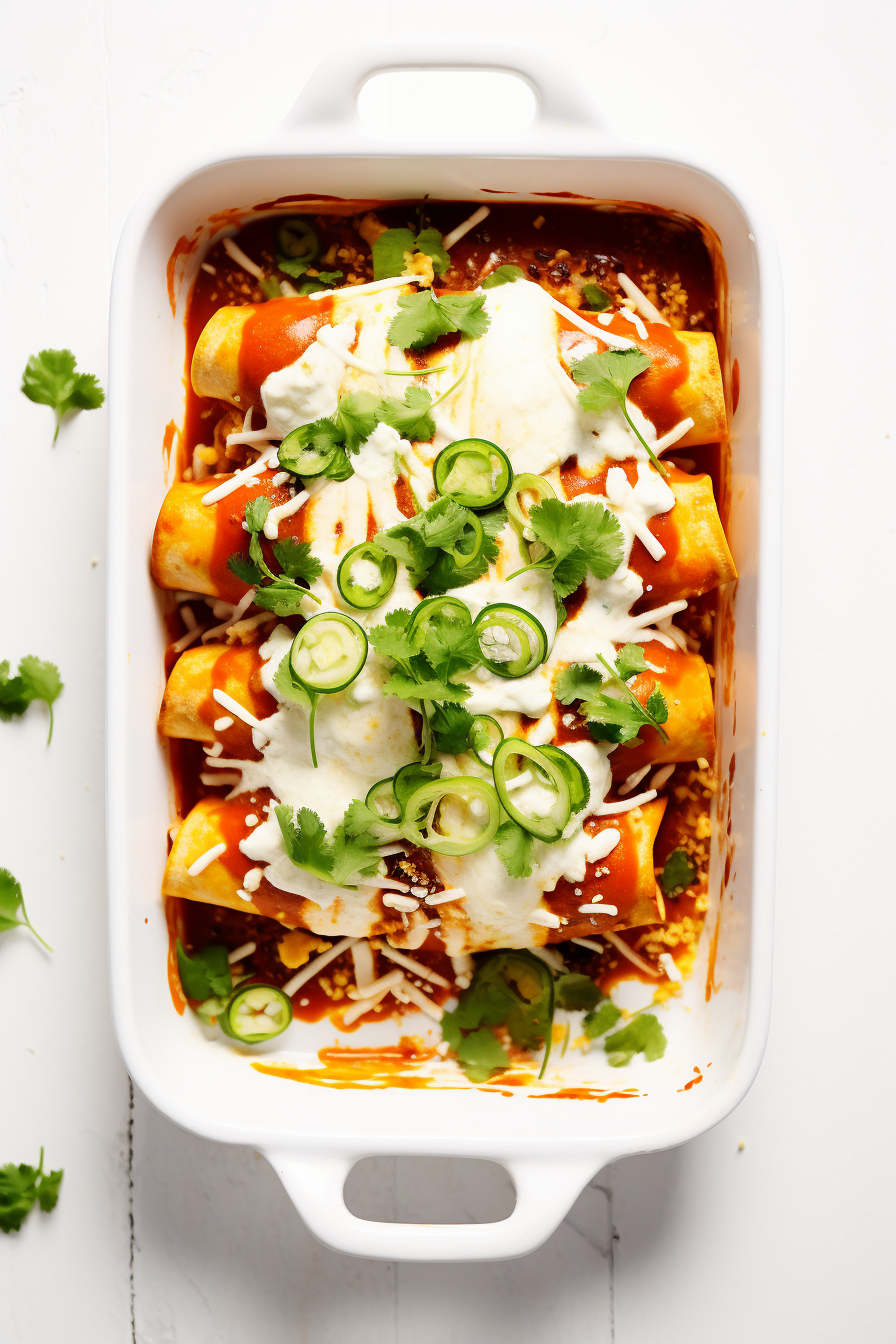 Baked Low-Carb Chicken Enchiladas