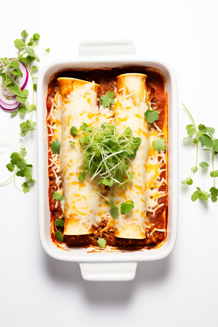 Low-Carb Chicken Enchiladas with Keto Tortillas