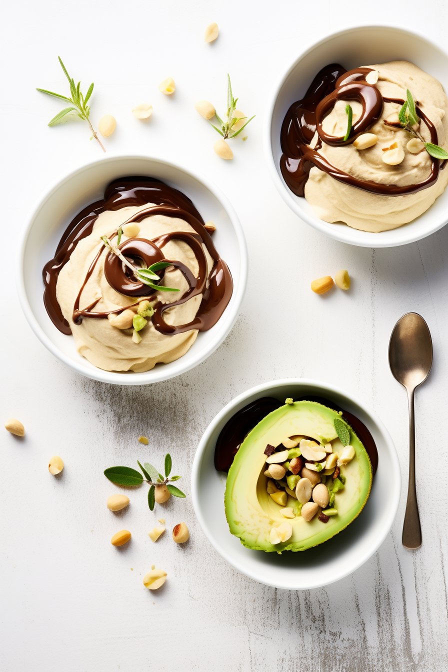 Keto Chocolate Avocado Mousse Process