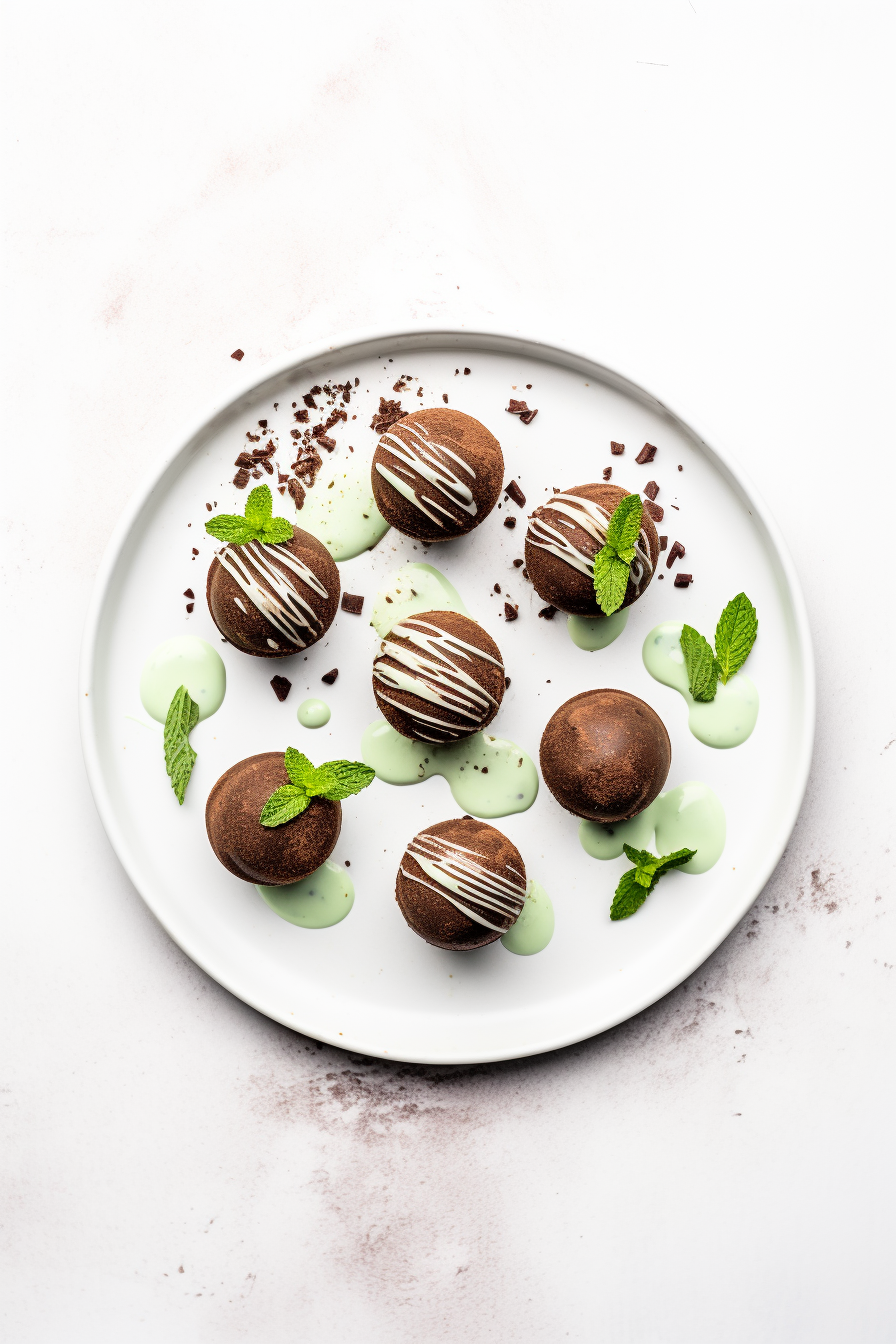Keto Chocolate Mint Truffles Preparation