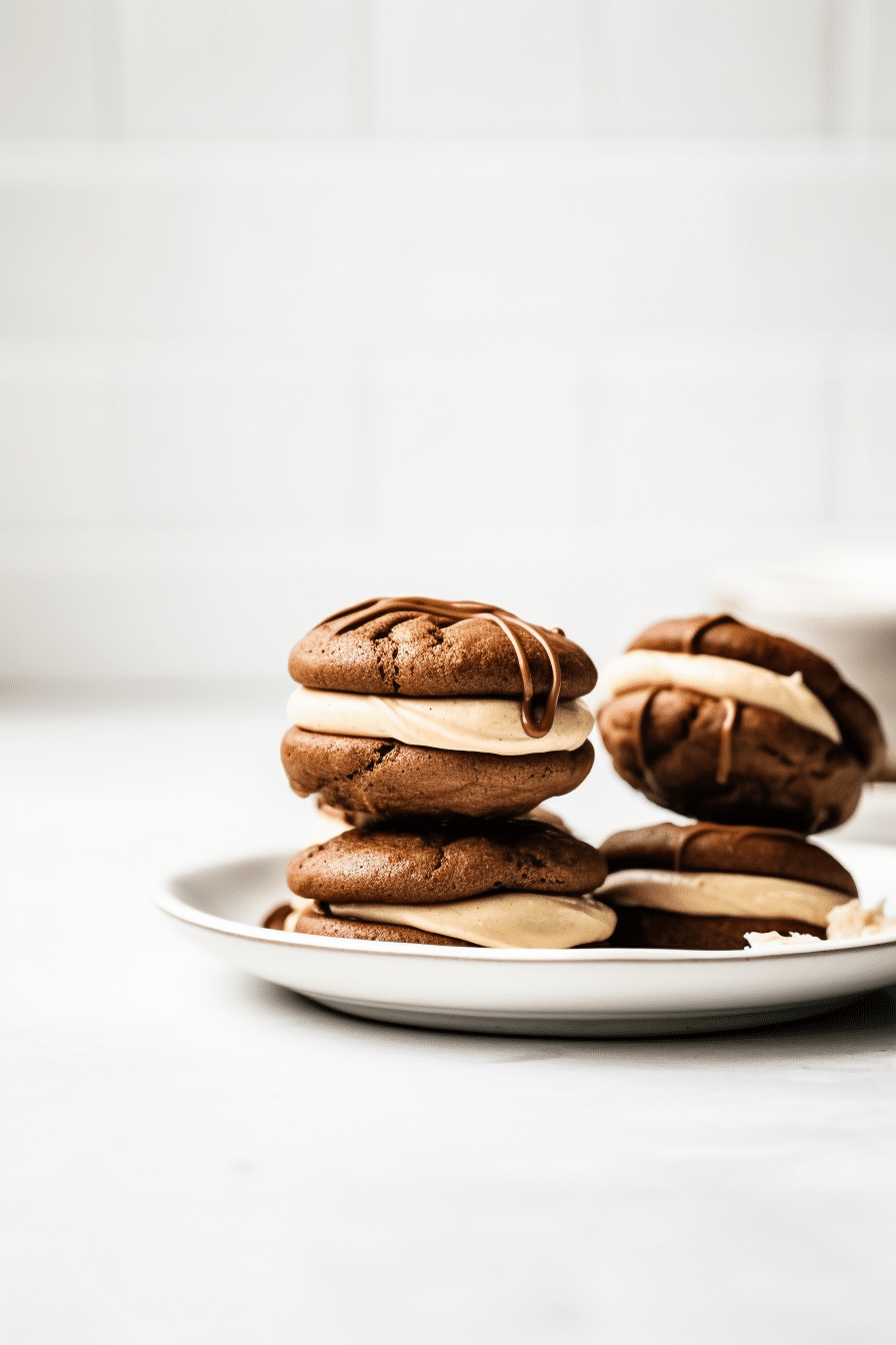 Low-Carb Chocolate Peanut Butter Whoopie Pies Ready to Enjoy