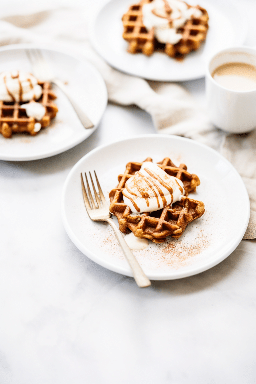 Low-Carb Cinnamon Roll Waffles