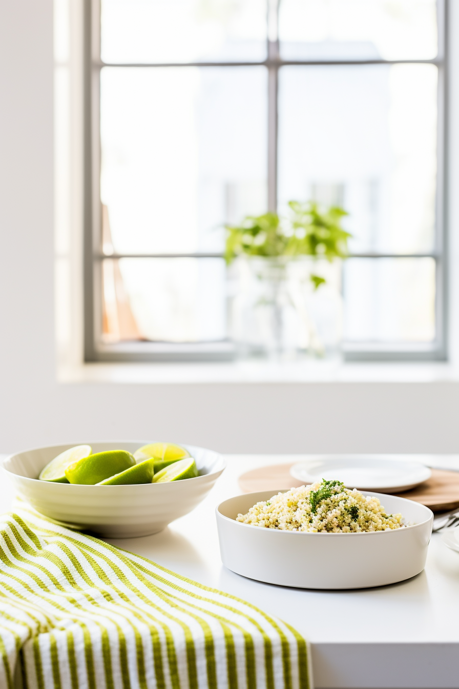 Low-Carb Coriander and Lime Cauliflower Rice