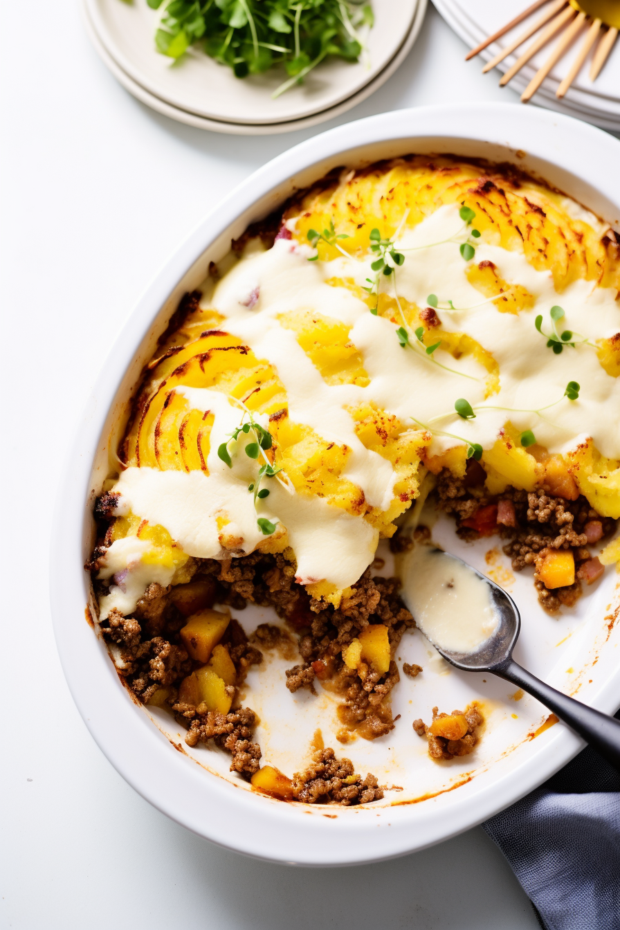 Preparing Low-Carb Cottage Pie