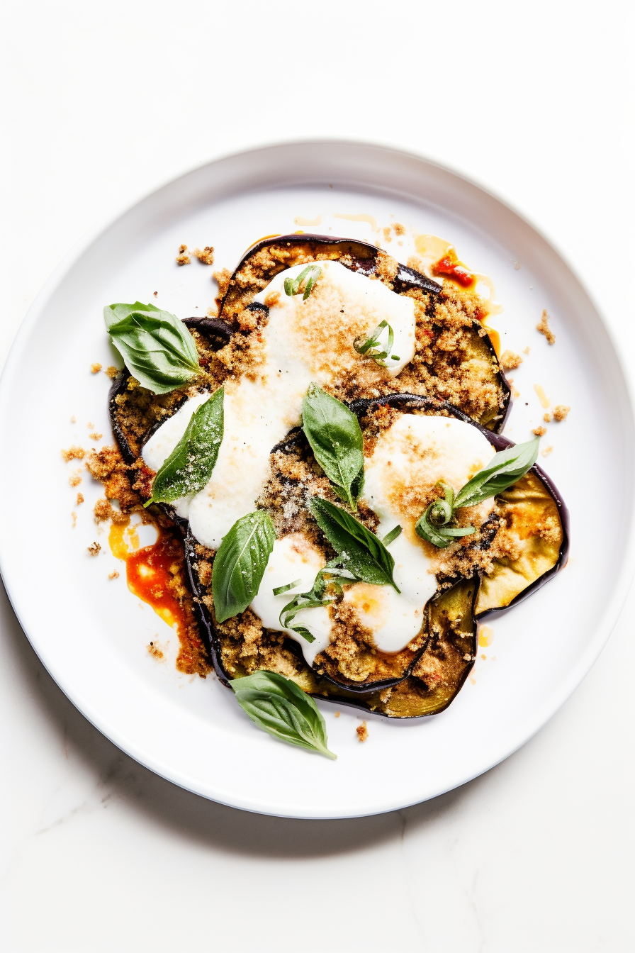 Keto Eggplant Parmesan Preparation