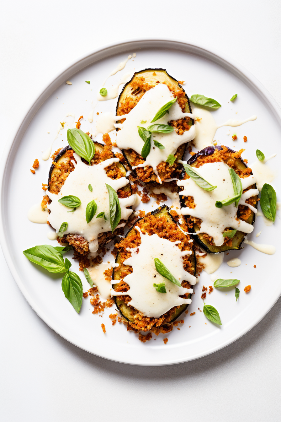 Low-Carb Eggplant Parmesan with Almond Flour Breading