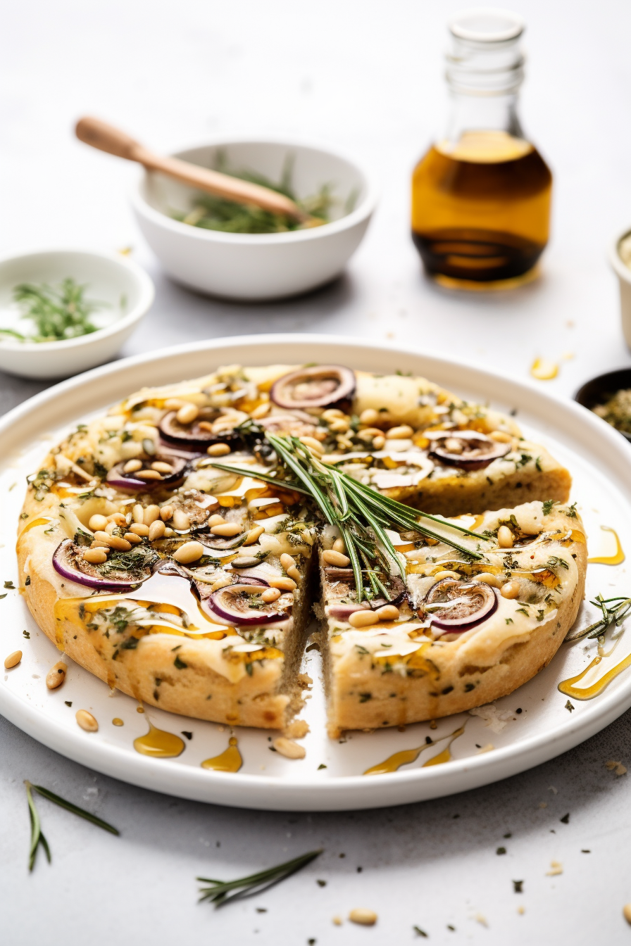 Low-Carb Garlic and Herb Focaccia