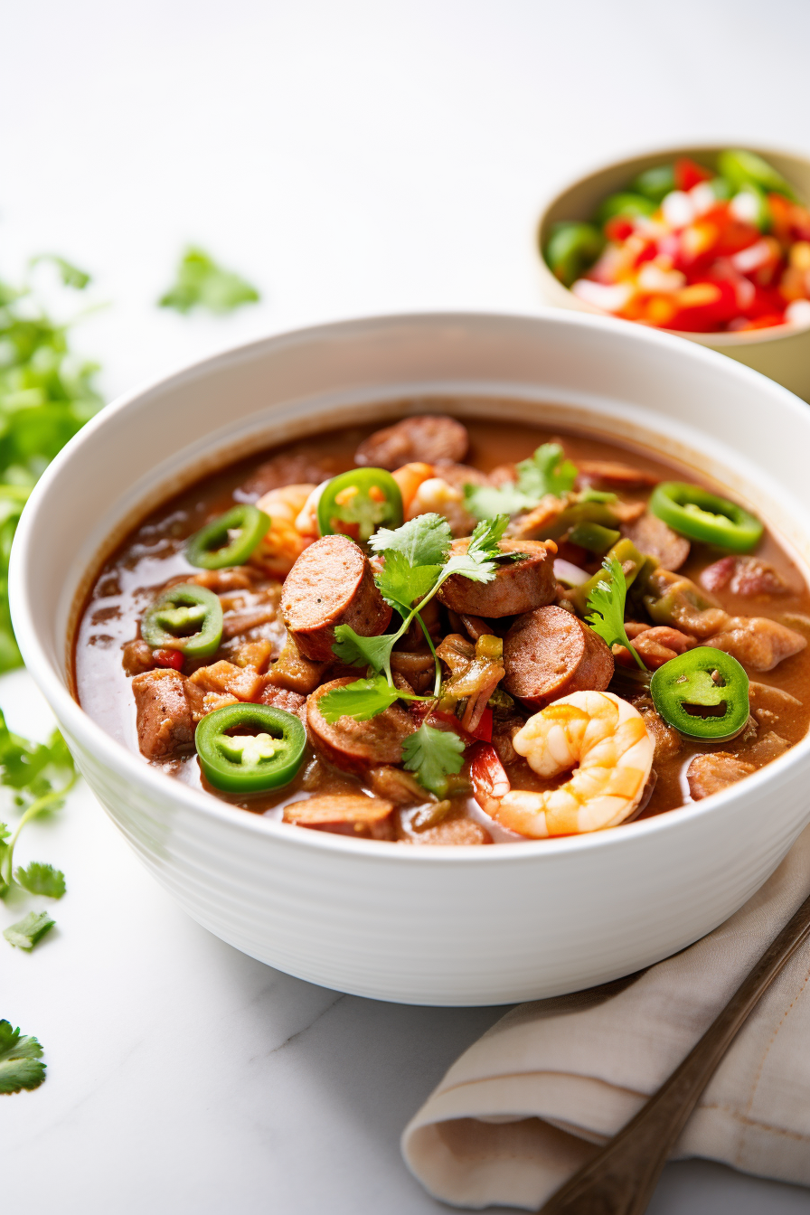 Low-Carb Gumbo with Andouille and Shrimp