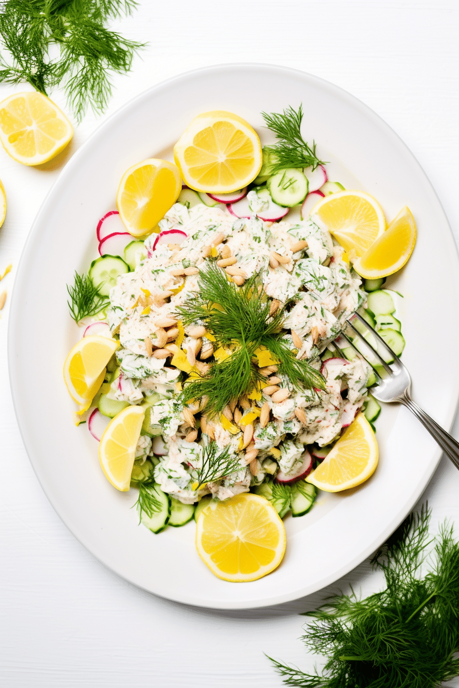 Keto Crab Salad Serving Suggestion