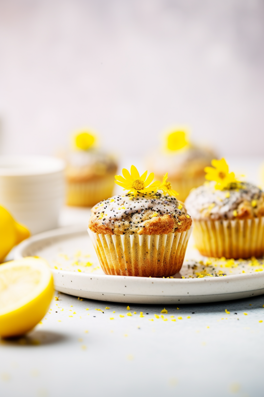 Baking Keto Lemon and Poppy Seed Muffins