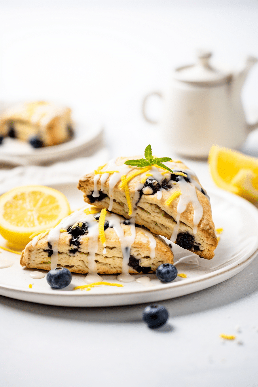 Baking Low-Carb Lemon Blueberry Scones