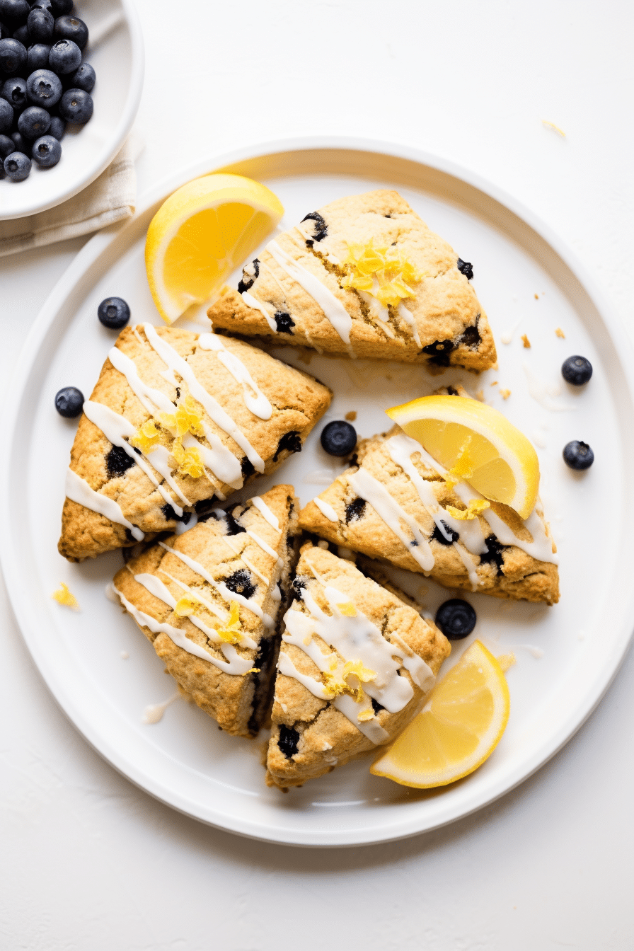 Low-Carb Lemon Blueberry Scones