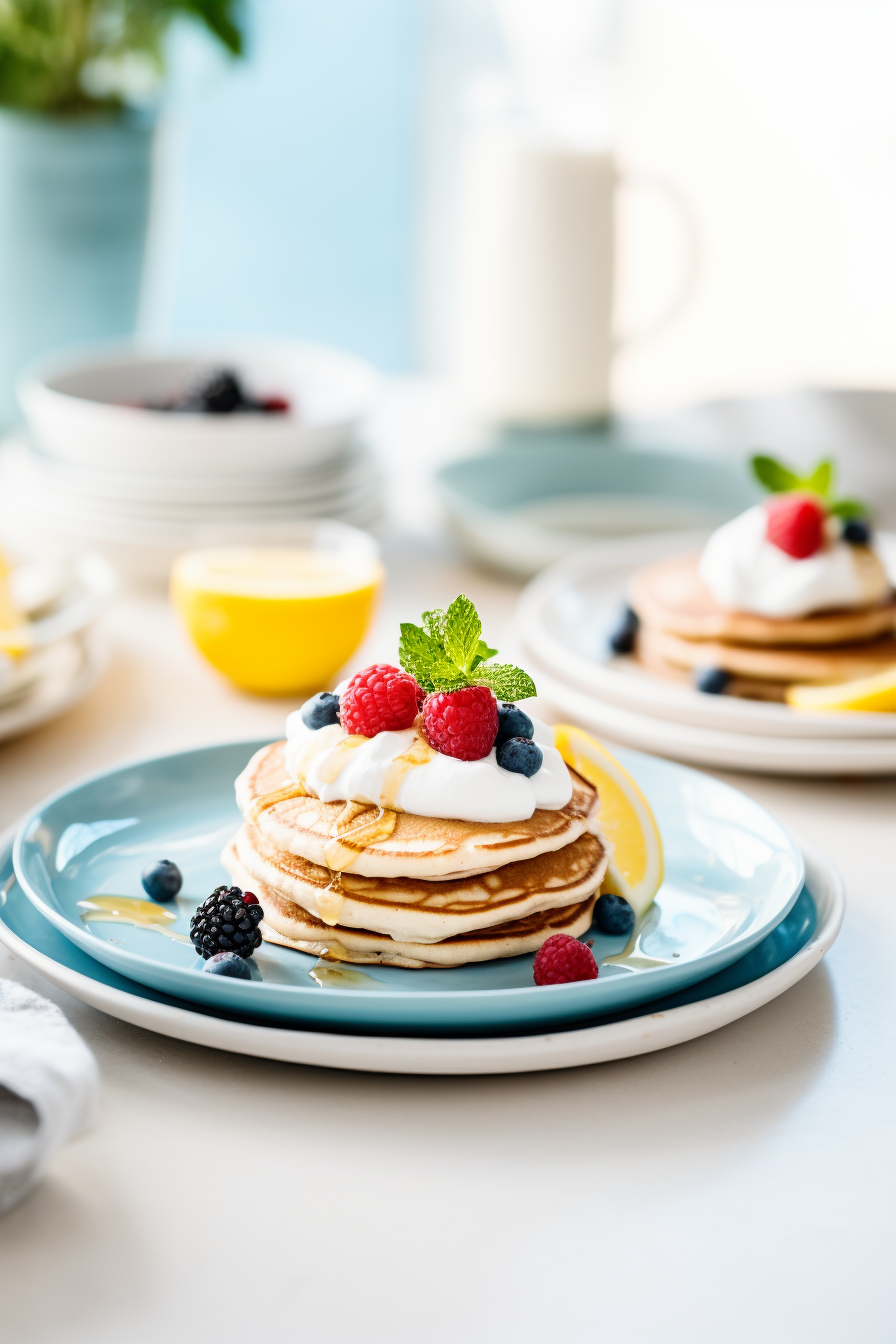 Ingredients for Low-Carb Lemon Ricotta Pancakes