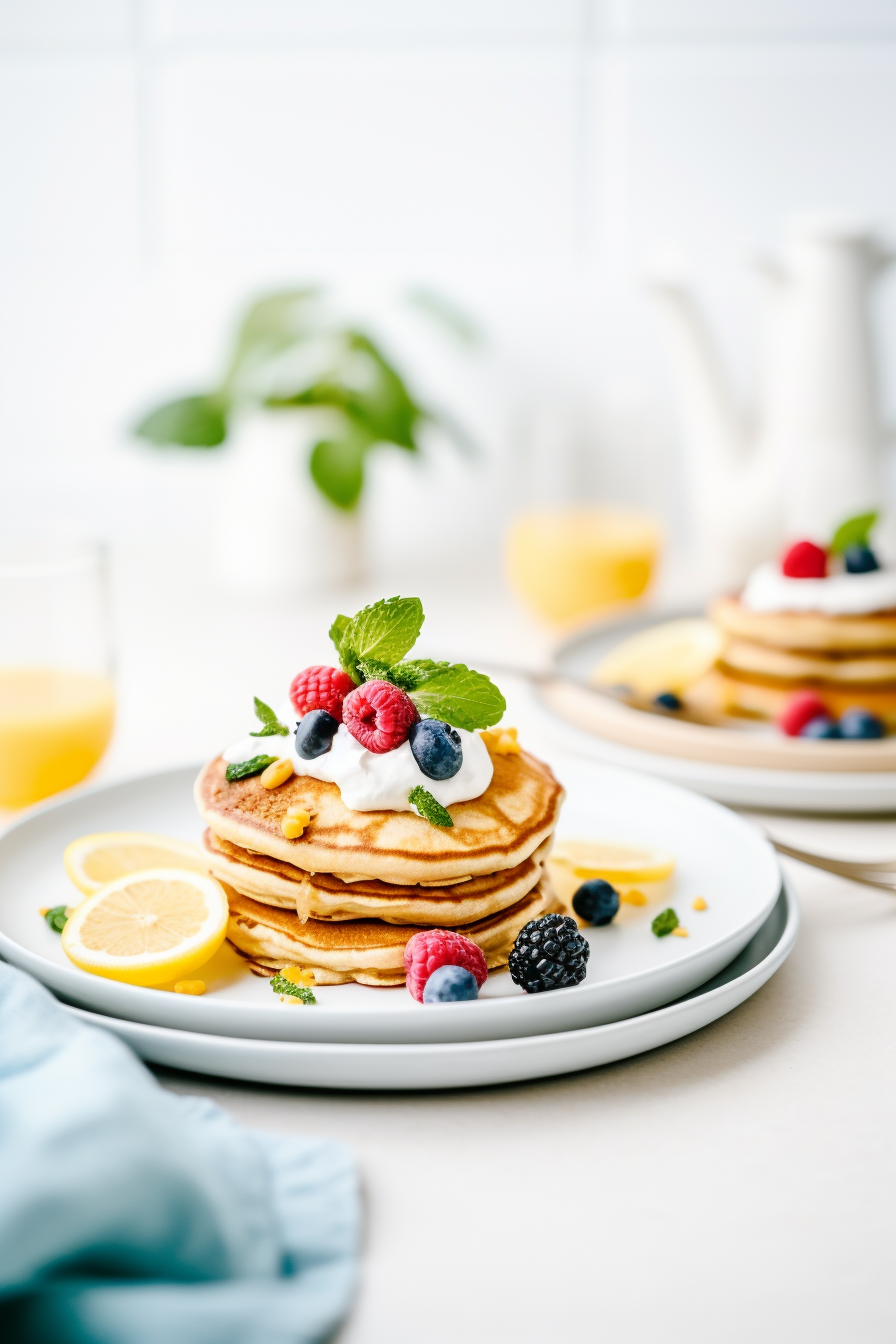 Low-Carb Lemon Ricotta Pancakes