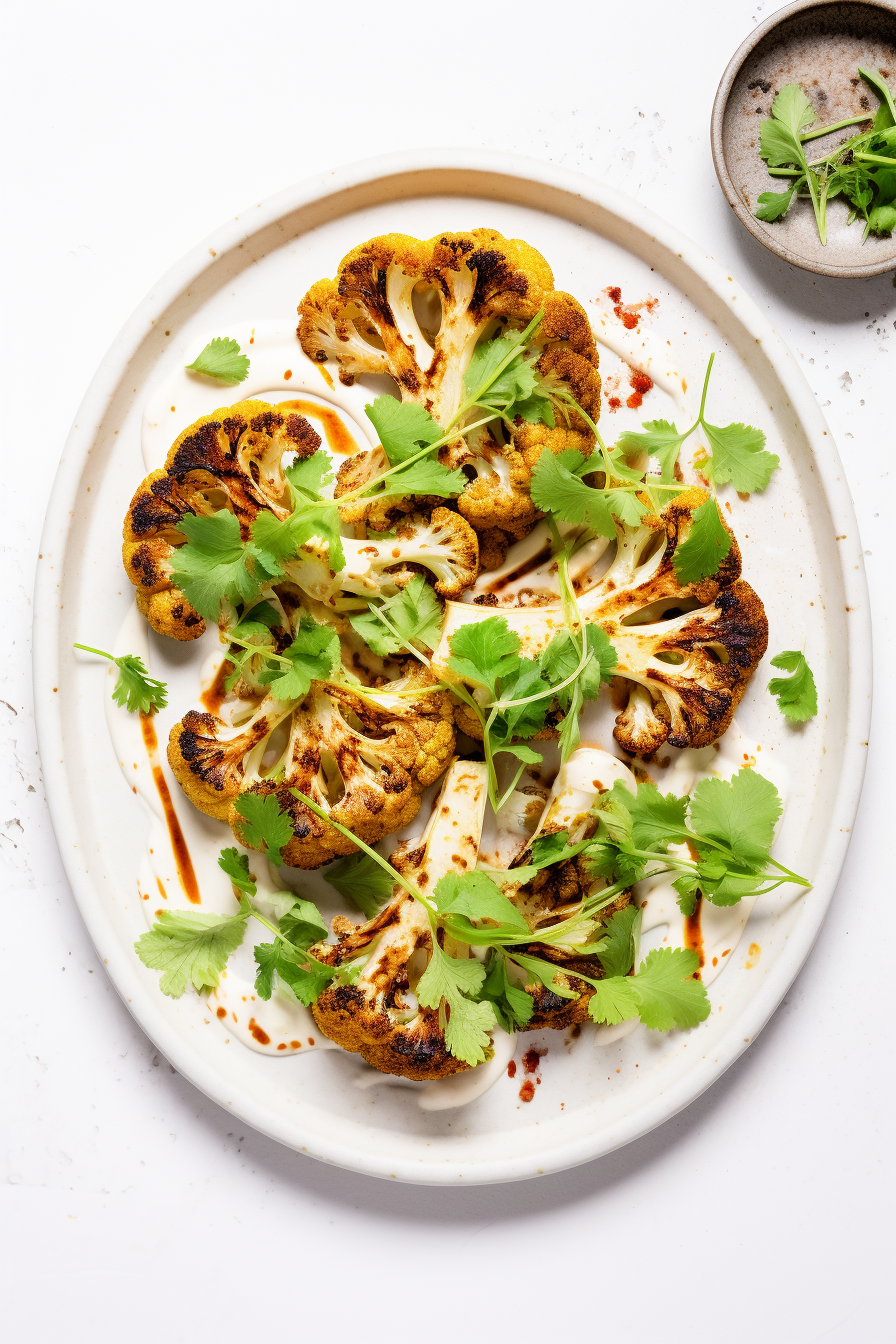 Low-Carb Moroccan Spiced Cauliflower Steaks