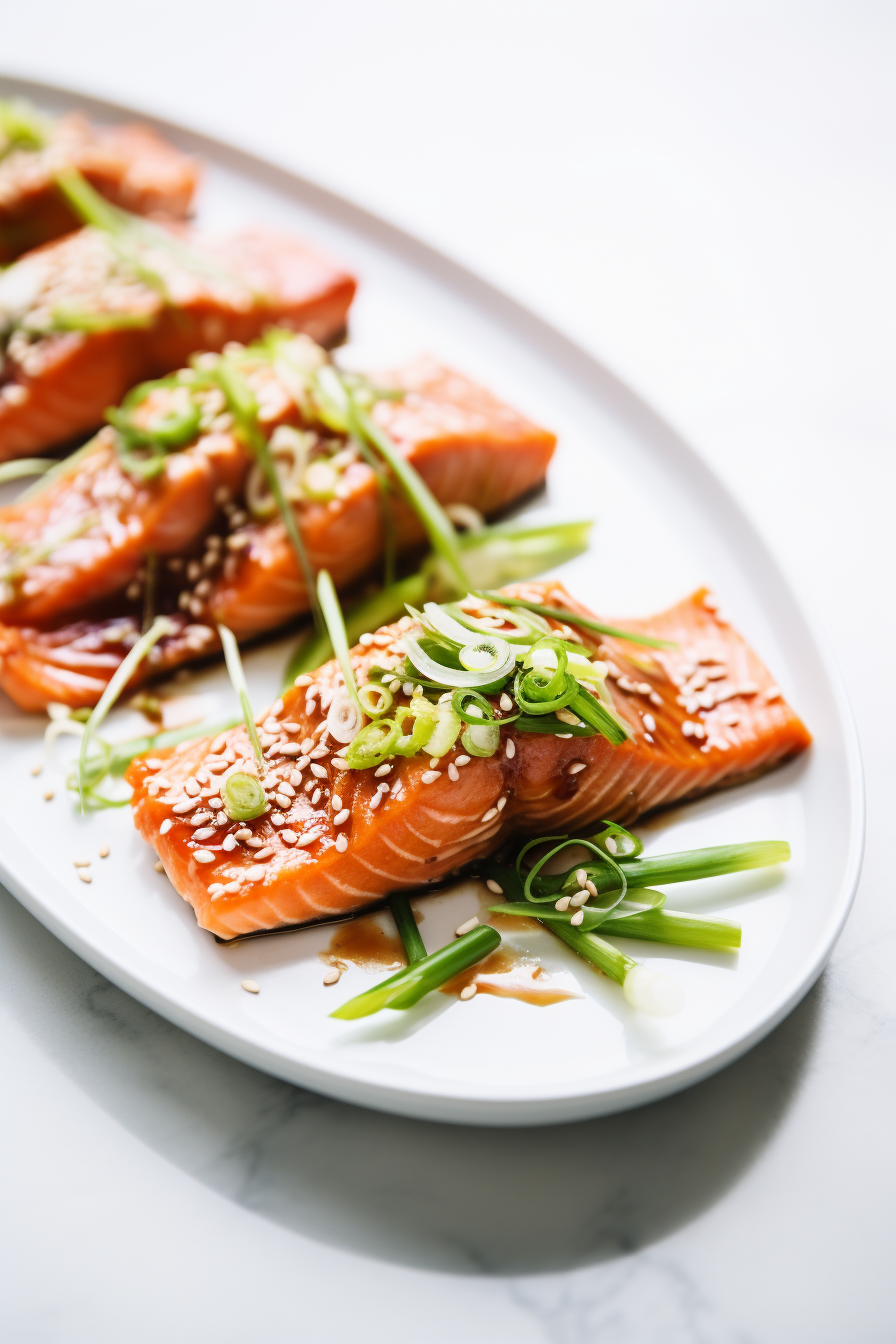 Low-Carb Pickled Ginger and Sesame Salmon Cooking
