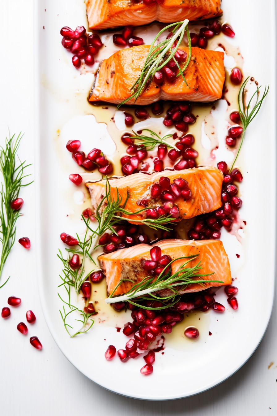 Low-Carb Pomegranate Glazed Salmon