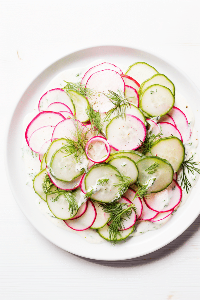 Low-Carb Radish and Cucumber Salad with Dill_001