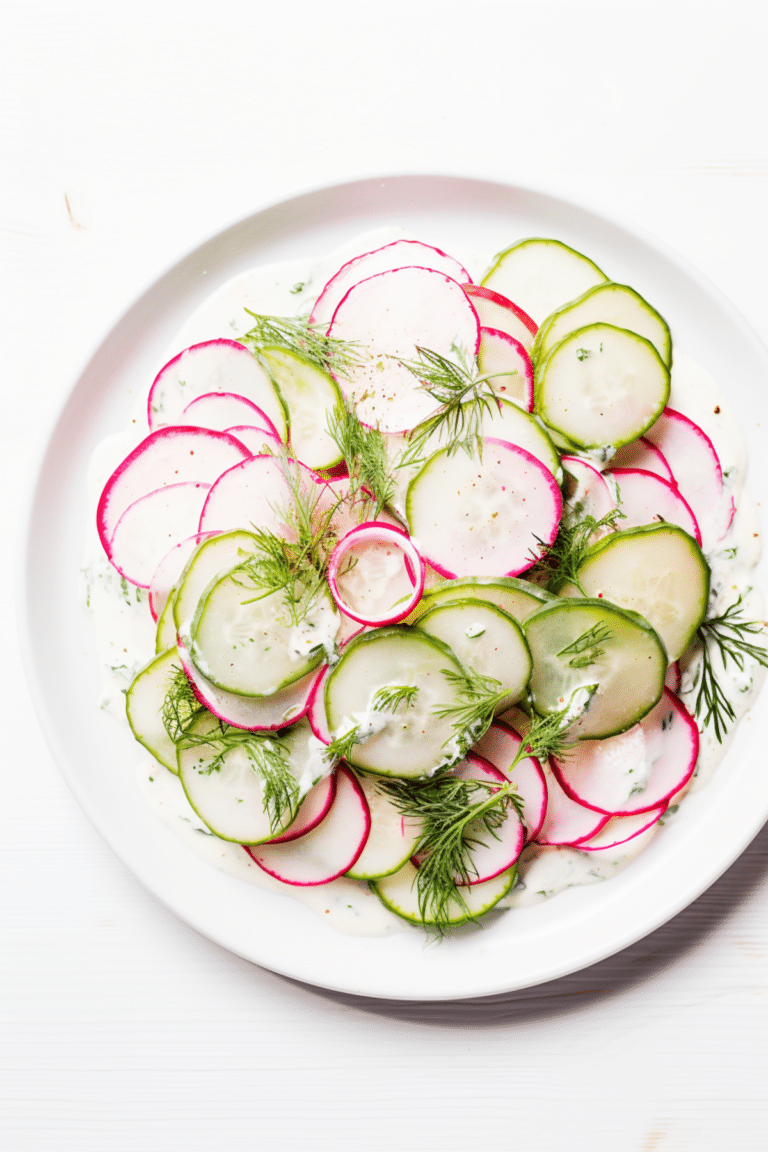 Low-Carb Radish and Cucumber Salad with Dill_001
