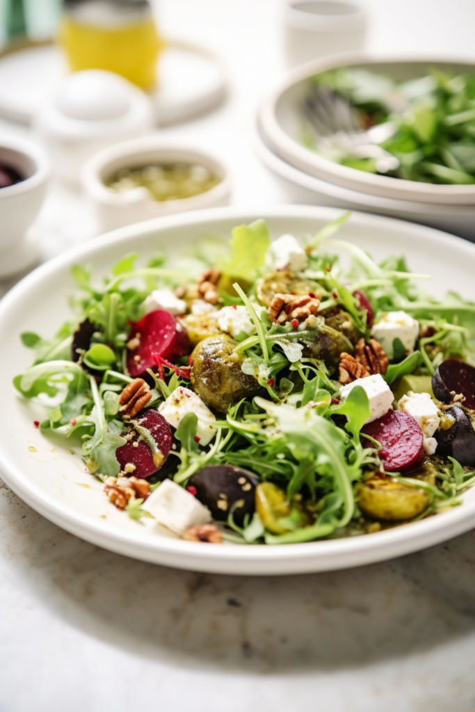 Low-Carb Roasted Beet and Walnut Salad_001