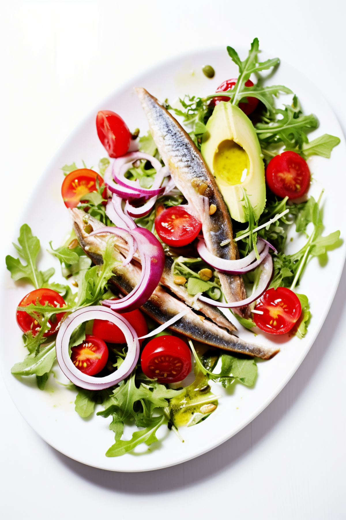 Low-Carb Sardine and Mixed Greens Salad_001