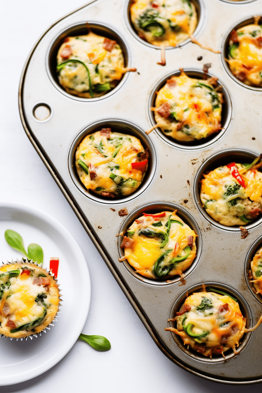 Ingredients for Low-Carb Savory Breakfast Muffins