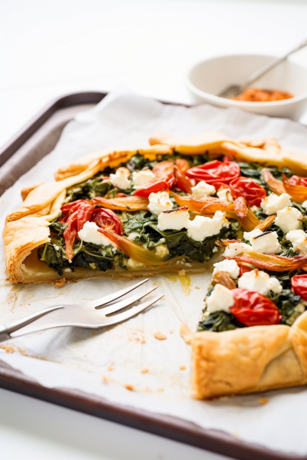 Easy LowCarb Savory Spinach and Feta Galette Recipe for a Delicious