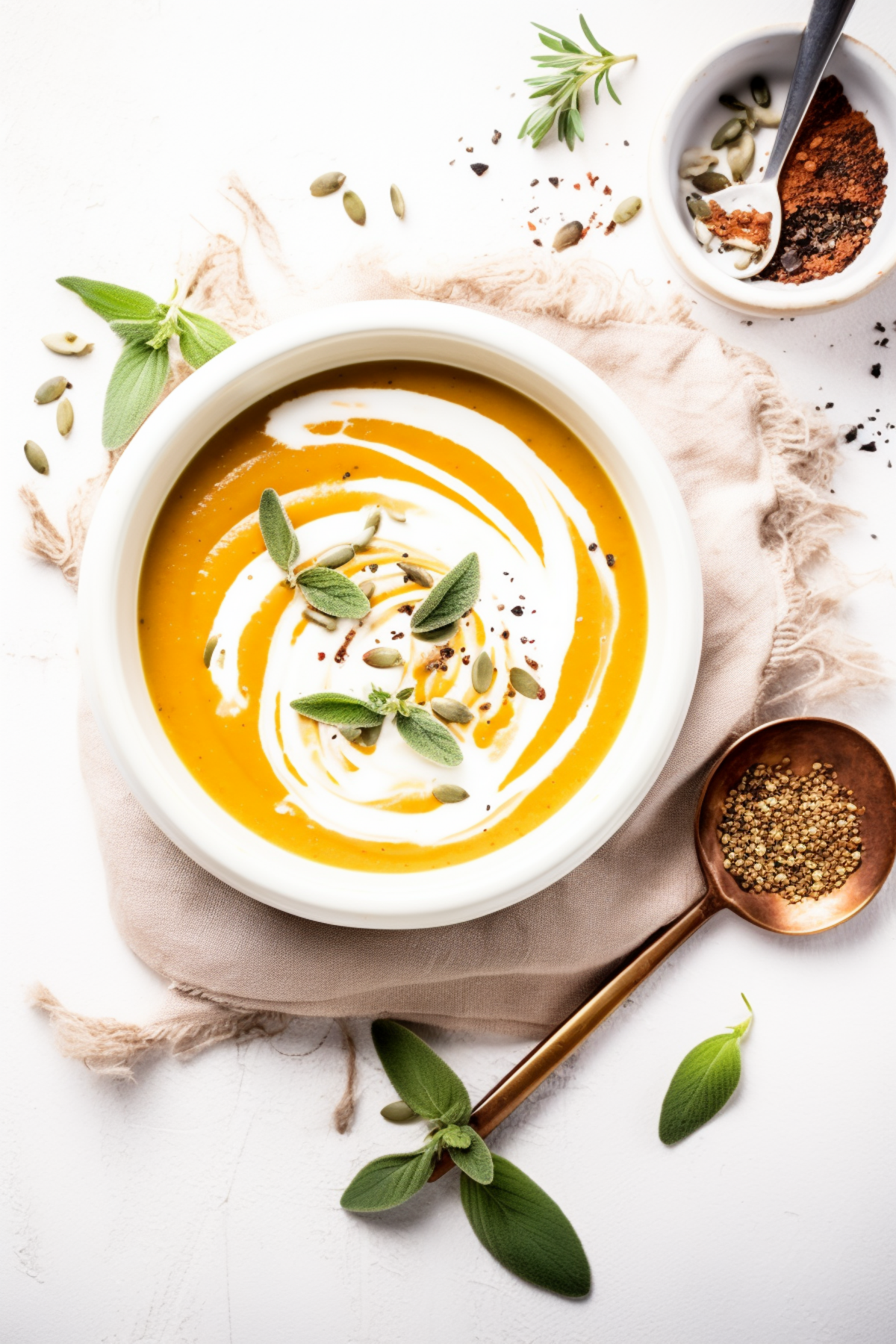 Low-Carb Spiced Pumpkin and Sage Soup_001
