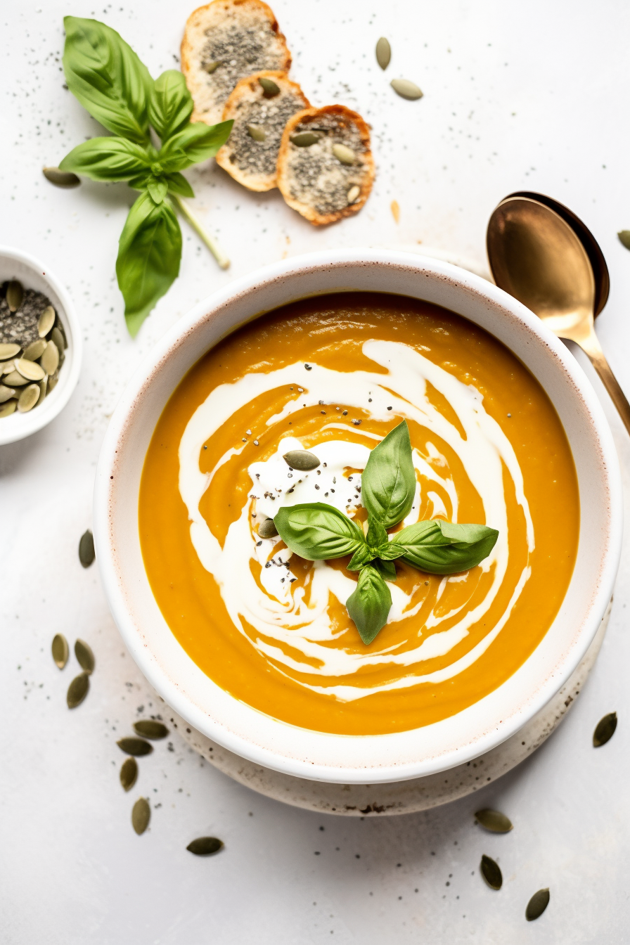 Low-Carb Spiced Pumpkin and Sage Soup