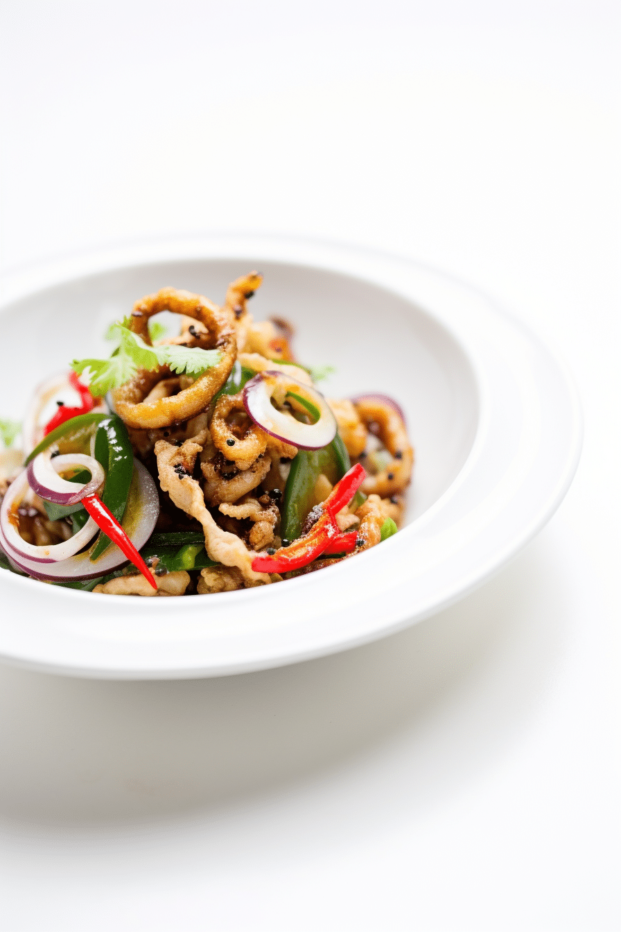 Cooked Low-Carb Szechuan Pepper Squid