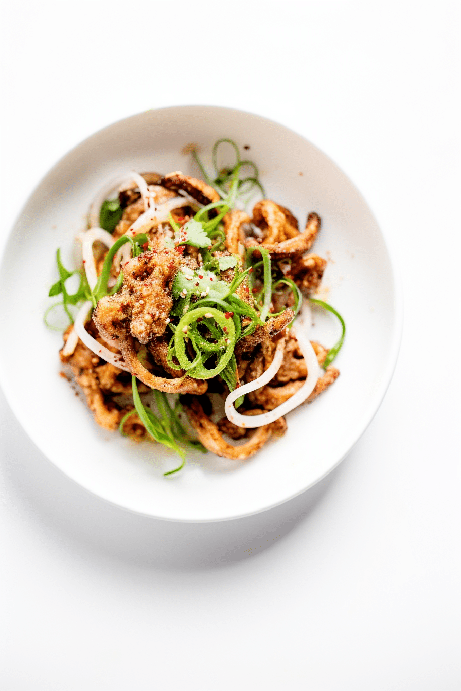 Preparing Low-Carb Szechuan Pepper Squid