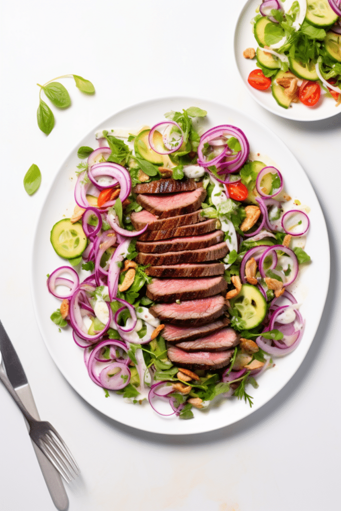 Low-Carb Thai Beef Salad with Spicy Dressing_001