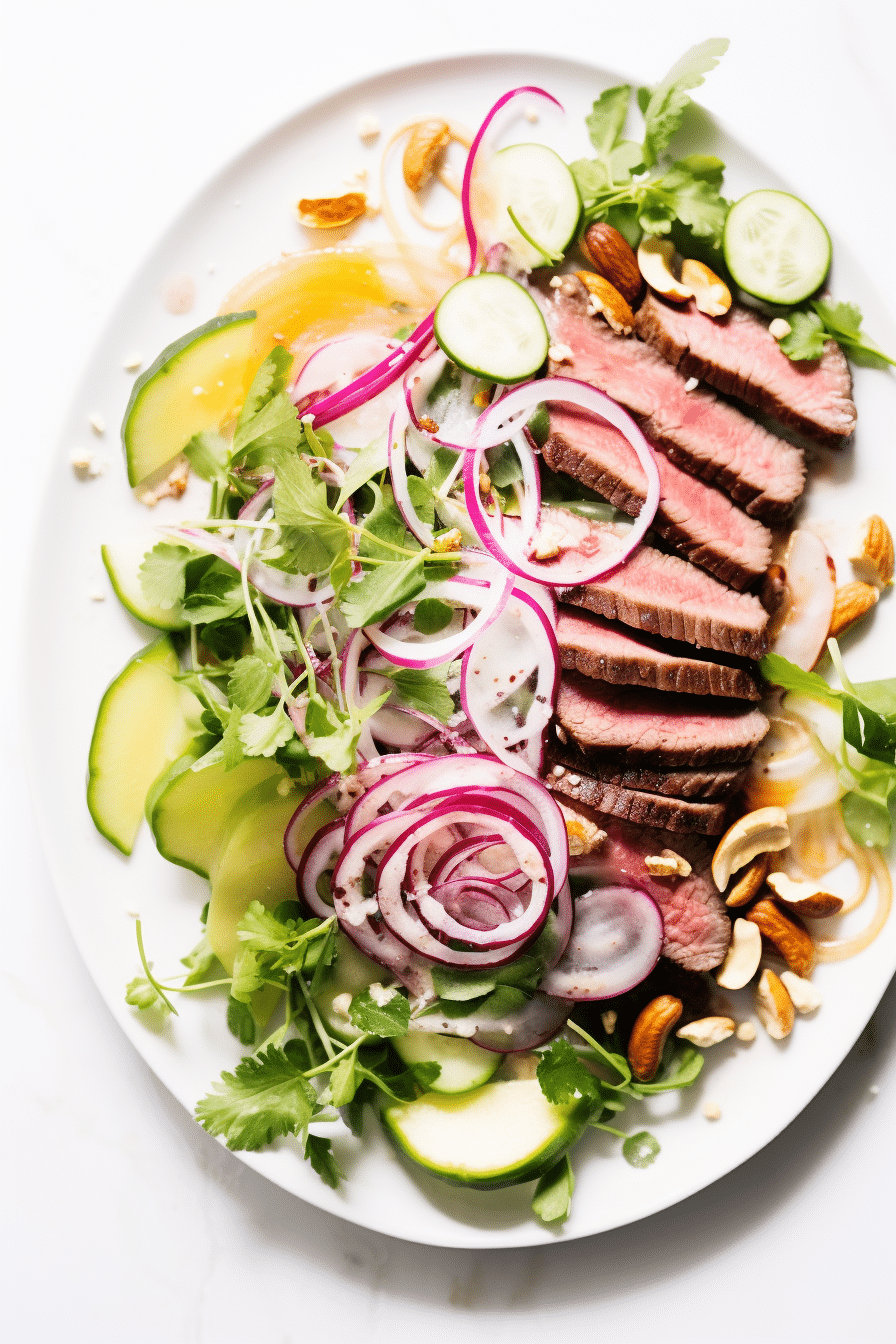 Low-Carb Thai Beef Salad Ready to Serve