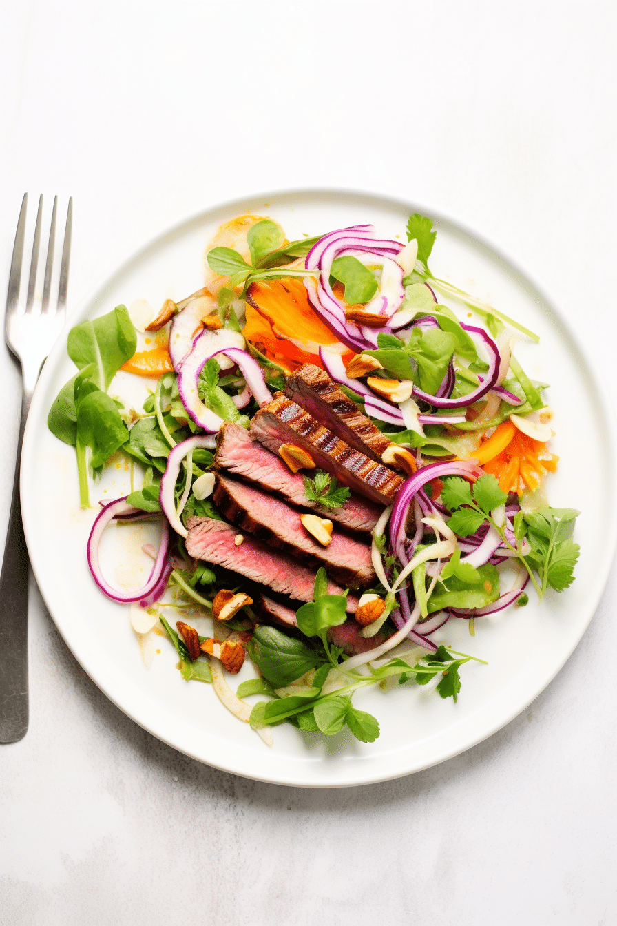 Preparing Low-Carb Thai Beef Salad
