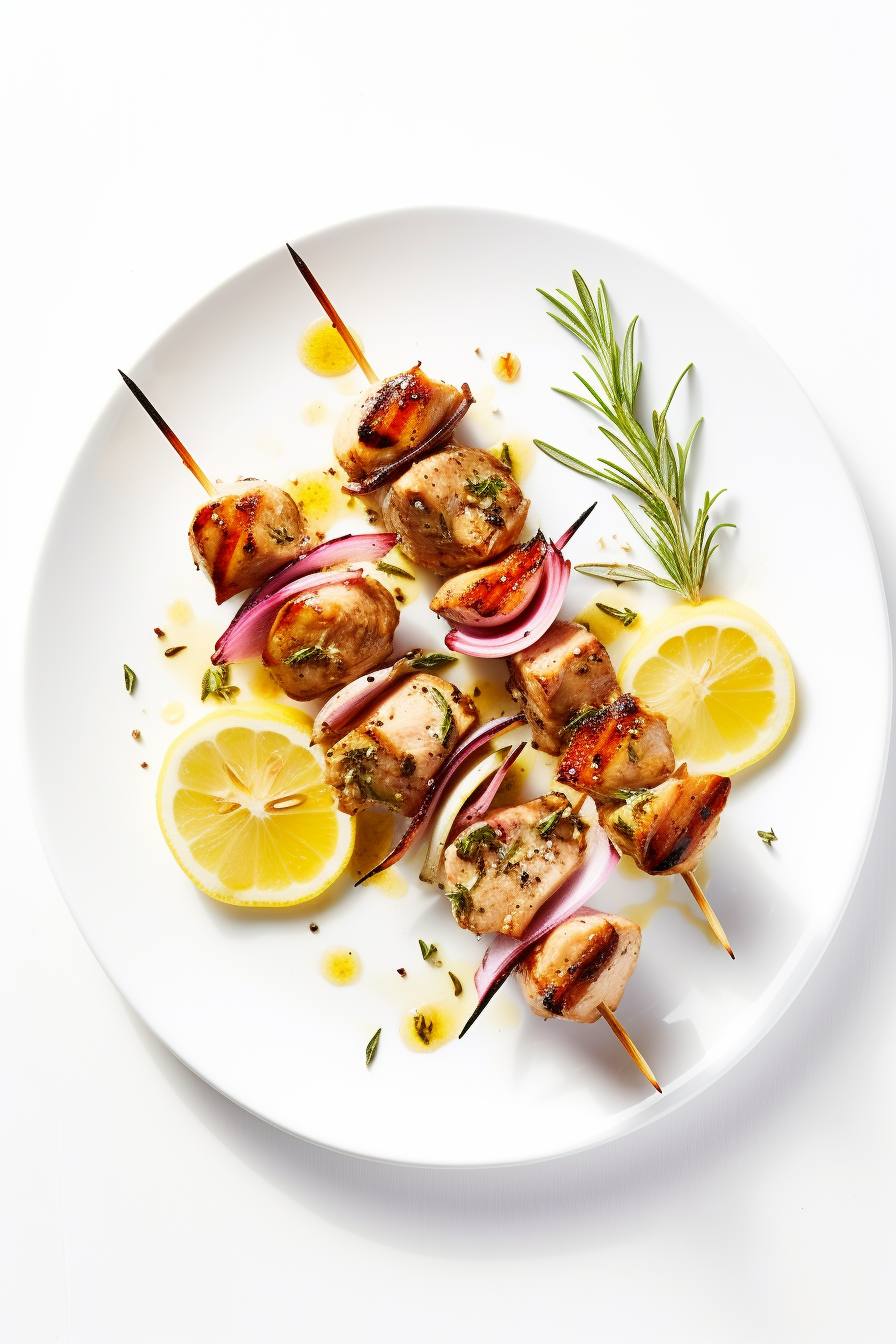 Ingredients for Low-Carb Vanilla Bean and Rosemary Chicken Skewers