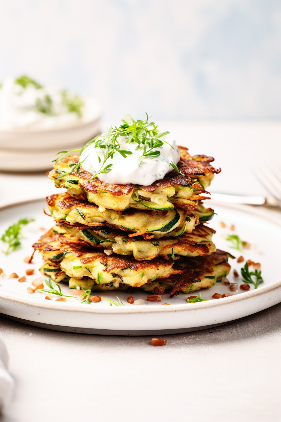 Cooking Zucchini and Bacon Fritters