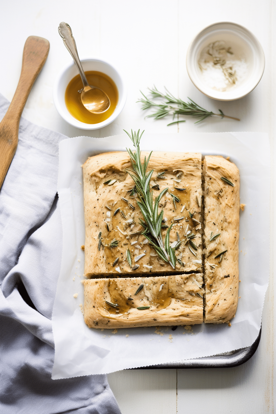 Vegan Keto Almond Flour Focaccia Bread